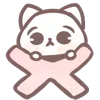 👎 Эмодзи «Marshmallow Kitty» для Telegram
