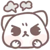 😡 Эмодзи «Marshmallow Kitty» для Telegram