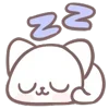 😴 Эмодзи «Marshmallow Kitty» для Telegram