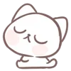 ☹️ Эмодзи «Marshmallow Kitty» для Telegram