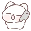🤙 Эмодзи «Marshmallow Kitty» для Telegram