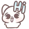 👋 Эмодзи «Marshmallow Kitty» для Telegram
