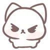 😡 Эмодзи «Marshmallow Kitty» для Telegram