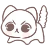 😡 Эмодзи «Marshmallow Kitty» для Telegram
