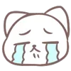 😭 Эмодзи «Marshmallow Kitty» для Telegram