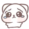 😭 Эмодзи «Marshmallow Kitty» для Telegram