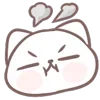 😡 Эмодзи «Marshmallow Kitty» для Telegram