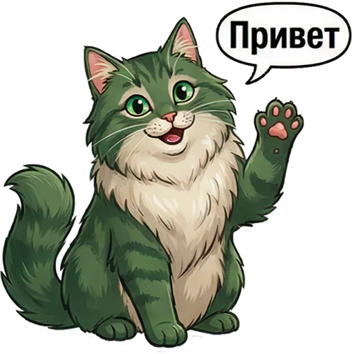 Стикерпак Marsik The Cat для Telegram — скачать