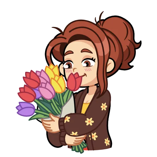 💐 Стикер «Марта» для Telegram