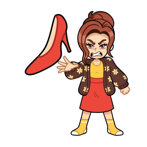 👠 Стикер «Марта» для Telegram