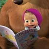 🤩 Эмодзи «Маша и Медведь - эмодзи с героями детского мультика» для Telegram