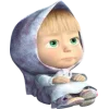 ❄ Эмодзи «😟 Маша и Медведь» для Telegram