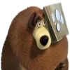 😶 Эмодзи «😟 Маша и Медведь» для Telegram