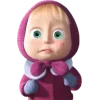🙁 Эмодзи «😟 Маша и Медведь» для Telegram