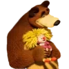 👨 Эмодзи «😟 Маша и Медведь» для Telegram