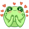 🥰 Эмодзи «🤗 Лягушки» для Telegram