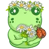🌼 Эмодзи «🤗 Лягушки» для Telegram