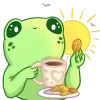 ☀️ Эмодзи «🤗 Лягушки» для Telegram