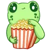 🍿 Эмодзи «🤗 Лягушки» для Telegram