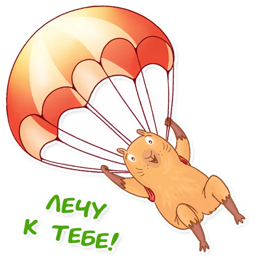 🪂 Стикер «Капи Барри» для Telegram