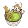 🍵 Эмодзи «🍨 Набор эмоджи с едой в стиле матча» для Telegram