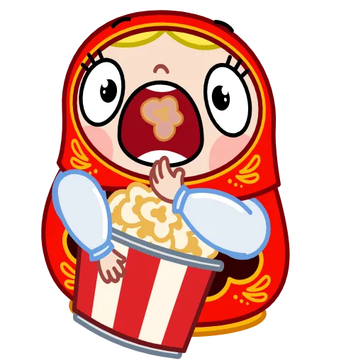 🍿 Эмодзи «Матрёна» для Telegram