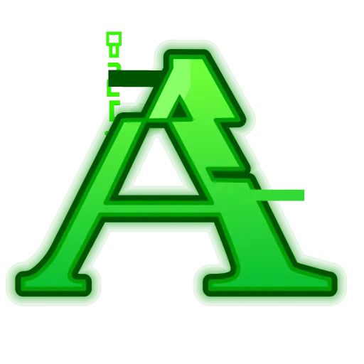 Стикерпак Matrix Font для Telegram