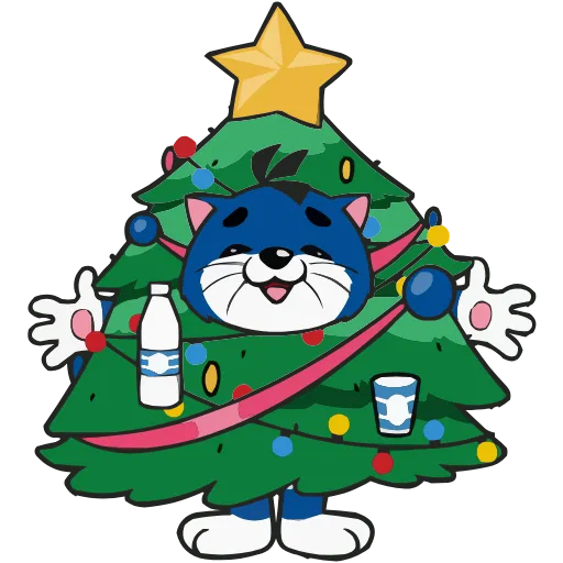 🎄 Эмодзи «Новогодний Матроскин» для Telegram