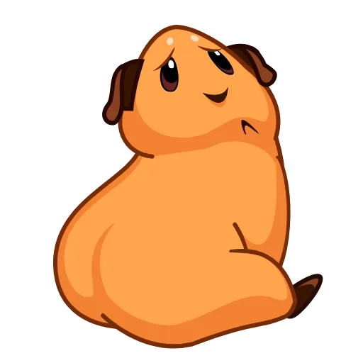 ☹️ Эмодзи «Melie The Cavy» для Telegram