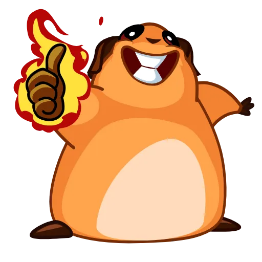 👍 Эмодзи «Melie The Cavy» для Telegram