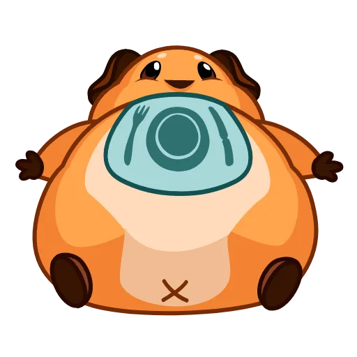 🍽 Эмодзи «Melie The Cavy» для Telegram