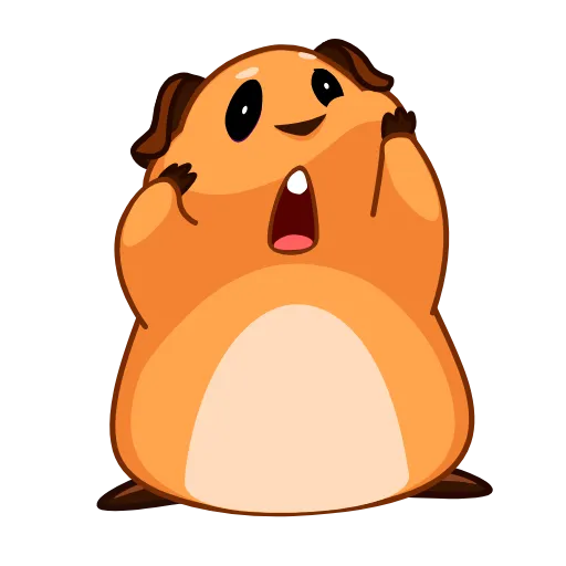 😱 Эмодзи «Melie The Cavy» для Telegram