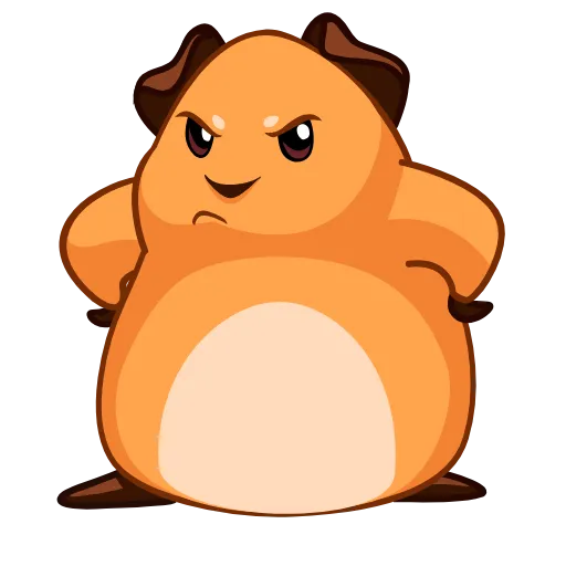 😡 Эмодзи «Melie The Cavy» для Telegram