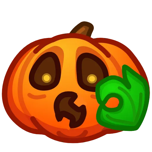 👌 Эмодзи «Meme Pumpkins» для Telegram
