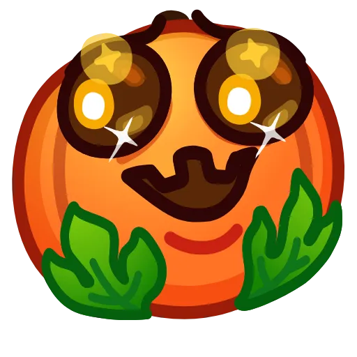 🤩 Эмодзи «Meme Pumpkins» для Telegram