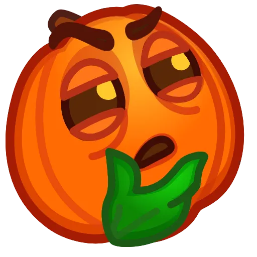 🤔 Эмодзи «Meme Pumpkins» для Telegram