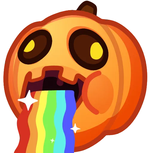 🌈 Эмодзи «Meme Pumpkins» для Telegram