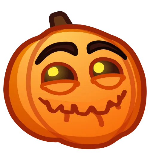 🙋‍♀️ Эмодзи «Meme Pumpkins» для Telegram