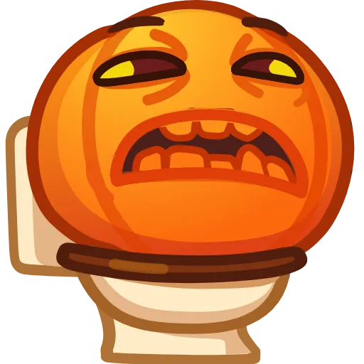 🚽 Эмодзи «Meme Pumpkins» для Telegram