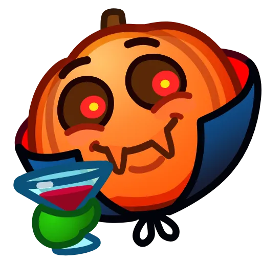 🍸 Эмодзи «Meme Pumpkins» для Telegram