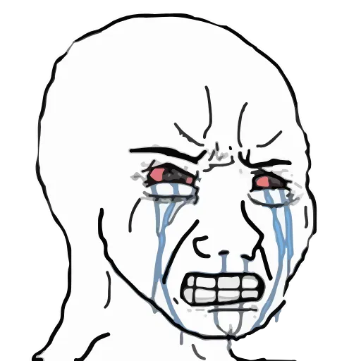 😭 Эмодзи «Mems VK» для Telegram