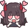 😍 Эмодзи «Menhera Chibi» для Telegram