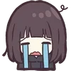 😭 Эмодзи «Menhera Chibi» для Telegram