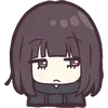 😒 Эмодзи «Menhera Chibi» для Telegram