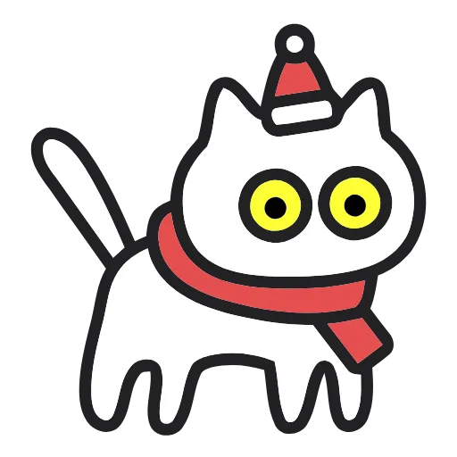 🐈 Эмодзи «Meow Christmas» для Telegram