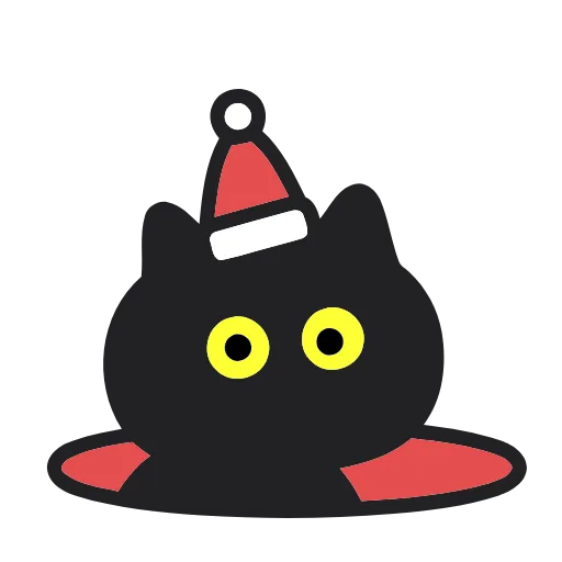 🐈‍⬛ Эмодзи «Meow Christmas» для Telegram
