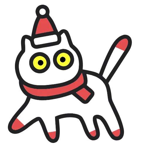 🐈 Эмодзи «Meow Christmas» для Telegram