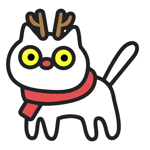 🦌 Эмодзи «Meow Christmas» для Telegram
