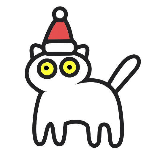 🐈 Эмодзи «Meow Christmas» для Telegram