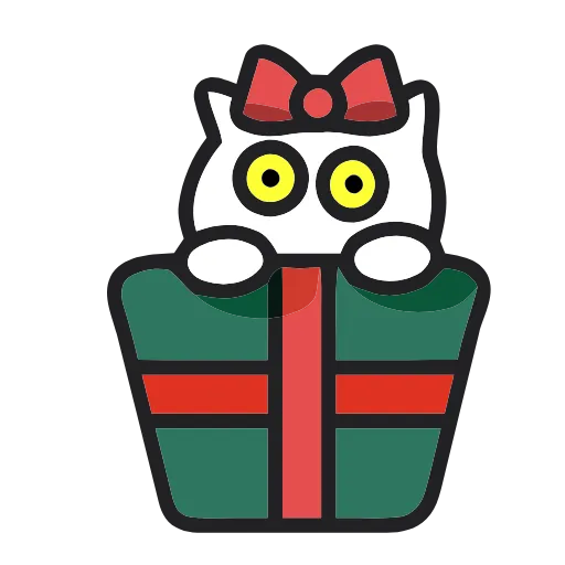 🎁 Эмодзи «Meow Christmas» для Telegram